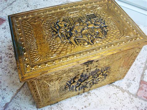 vintage brass boxes